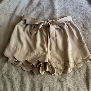 Elegant Tan Women's Shorts